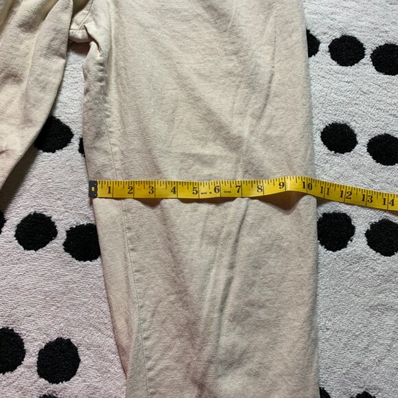 Vintage 90s Linen Blend Pleated High Rise Tapered Casual Trousers Dress Pants - Picture 12 of 14